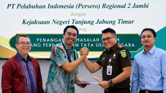 Pelindo Regional 2 Jambi dan Kejari Tanjab Timur Perkuat Sinergi Melalui Kesepakatan Bersama Penanganan Masalah Hukum